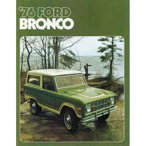 VINTAGE Original 1976 Ford Bronco Salesman Sales Brochure Catalog Photo #3034